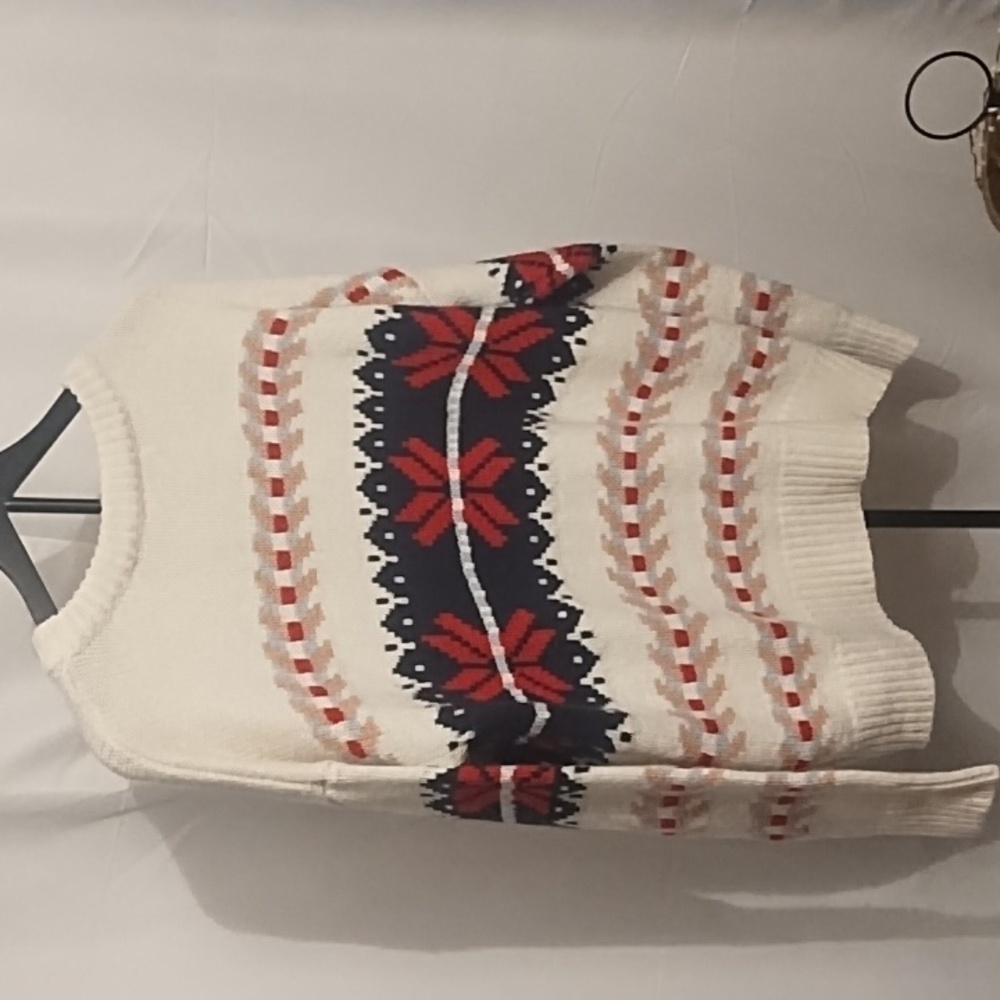 Staccato Cream and Red Patterned Sweater - Picture 6 of 6